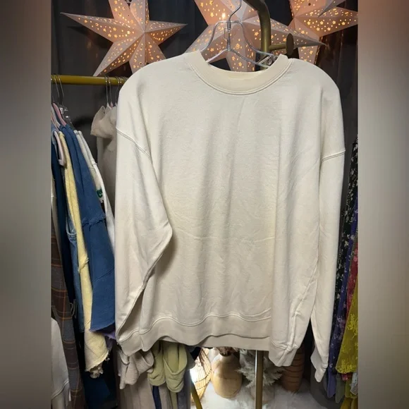 Tricia Fix x Free People Indigo Patchwork Butterfly Crewneck Sweatshirt NWOT - Picture 5 of 8